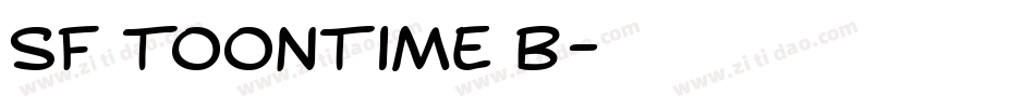 SF Toontime B字体转换